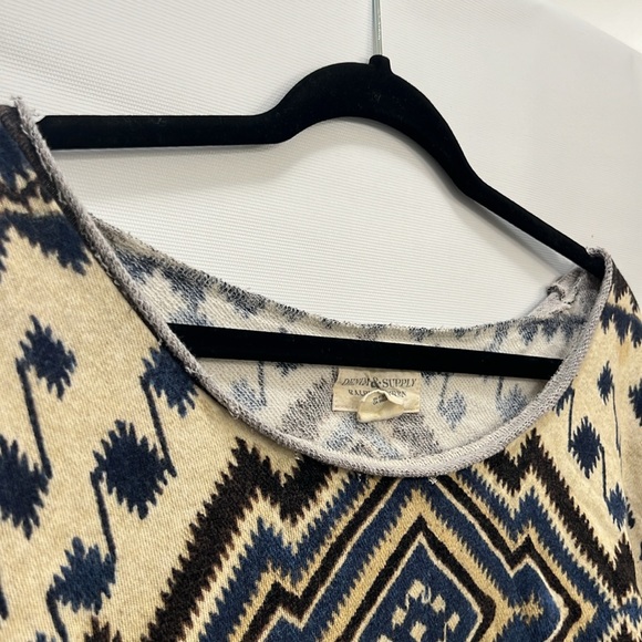 Denim & Supply Ralph Lauren Aztec Southwestern Fringe Native Pattern Soft Small - Picture 7 of 7